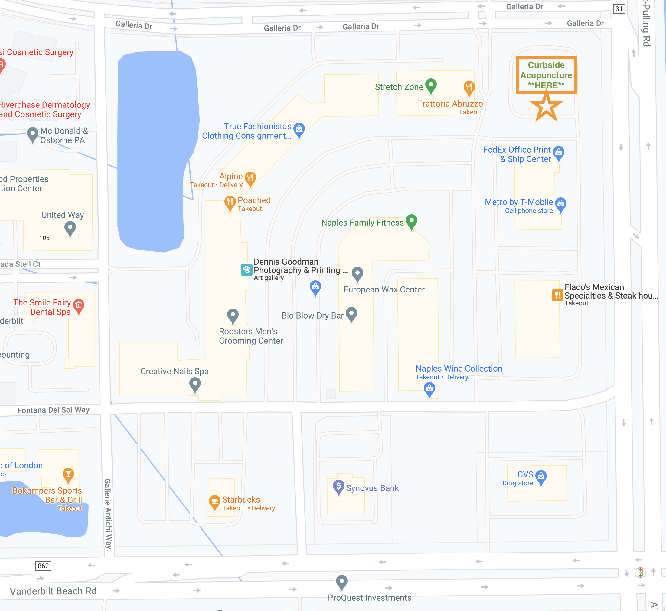 Curbside Acupuncture Map